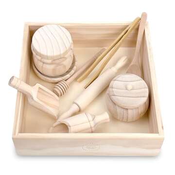 Montessori Sensory Bin for Kids Age 3 Plus, Skill-Building Tools