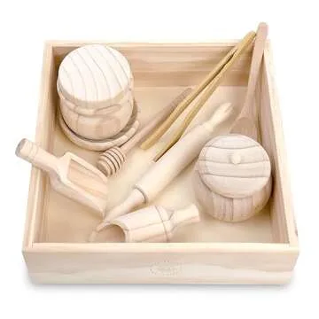 Montessori Sensory Bin for Kids Age 3 Plus, Skill-Building Tools