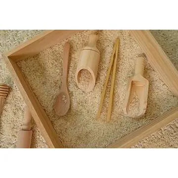 Montessori Sensory Bin for Kids Age 3 Plus, Skill-Building Tools