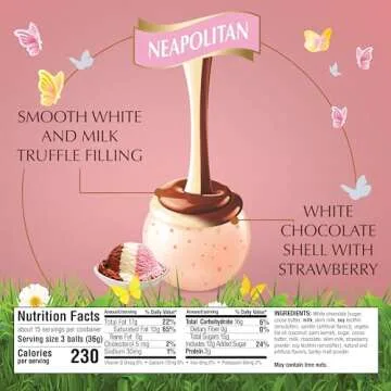 Lindt Spring Neapolitan White Chocolate Truffles 19 Oz