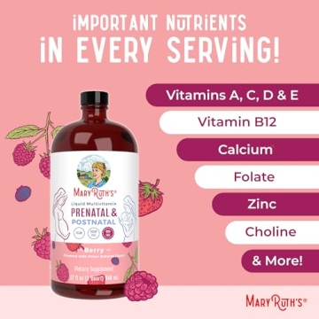 MaryRuth Organic Prenatal & Postnatal Vitamins - Sugar Free & Vegan