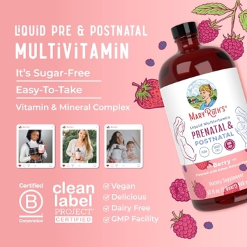 MaryRuth Organic Prenatal & Postnatal Vitamins - Sugar Free & Vegan