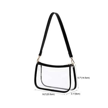 Leanoria Clear Tote Bag for Stadium Approved Use
