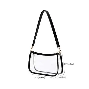Leanoria Clear Tote Bag for Stadium Approved Use