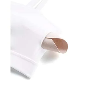 CRZ YOGA Butterluxe Womens Adjustable Spaghetti Thin Strap Sports Bra - Padded Wireless Square Neck Workout Yoga Clothes White Small