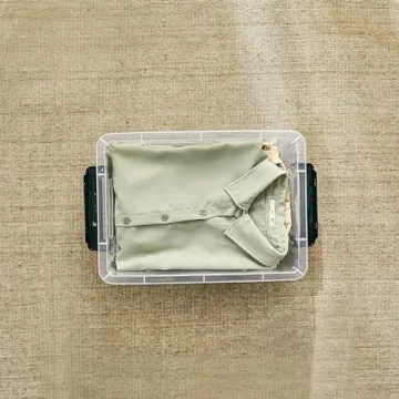 Cetomo 16Qt Plastic Storage Bins - Stackable & Clear