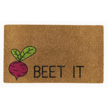 Avera Products | Beet It Natural Coir Fiber Doormat – Durable Anti-Slip Mat for Vibrant Entryway