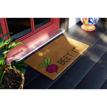 Avera Beet It Coir Doormat - Eco-Friendly, Anti-Slip Mat
