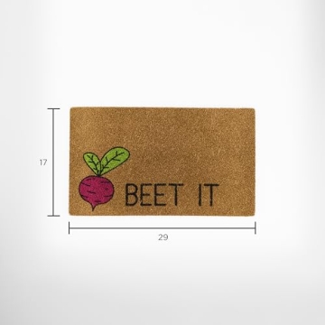 Avera Beet It Coir Doormat - Eco-Friendly, Anti-Slip Mat