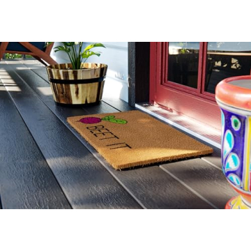 Avera Beet It Coir Doormat - Eco-Friendly, Anti-Slip Mat