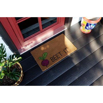 Avera Beet It Coir Doormat - Eco-Friendly, Anti-Slip Mat