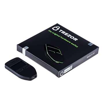 Trezor Model One - The Original Cryptocurrency Hardware Wallet, Bitcoin Security, Store & Manage 100...
