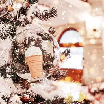 Clear Fillable Christmas Ornaments - 48 Pack