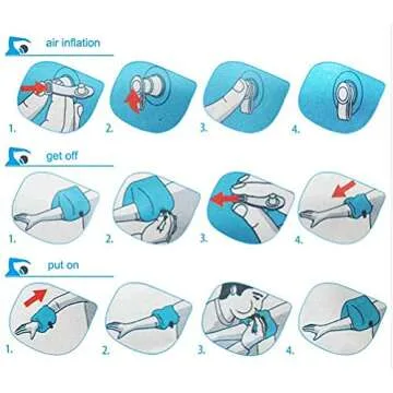 2 Pack Inflatable Arm Swimming Floats Bands Floatation Water Wings Swimming Arm Ring Floatie for Children and Adults (Blue&Orange)