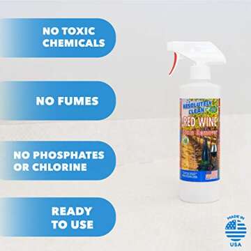 Amazing Red Wine Stain Remover for All Surfaces - USA Made