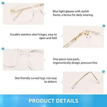 Stylish Firmoo Blue Light Blocking Glasses for Eye Care