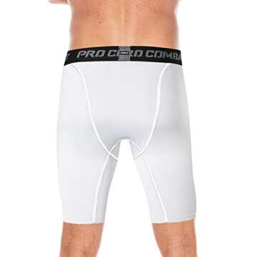 HYCOPROT Men’s Compression Shorts Spandex Sports Underwear Athletic Performance Baselayer Workout Running Active Tights