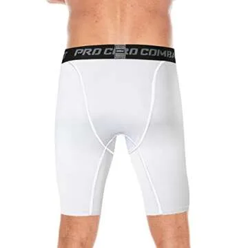 HYCOPROT Men’s Compression Shorts Spandex Sports Underwear Athletic Performance Baselayer Workout Running Active Tights