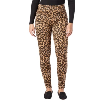 Levi Strauss Signature Gold Women's Totally Shaping Pull-on Skinny Jeans - Kalahari Cheetah Brown, S...
