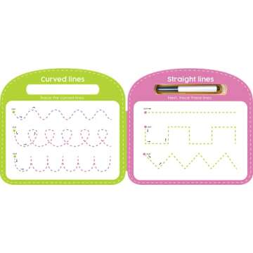 Write & Wipe Pen Control - Children's Novelty Learning Board Book - Wipe Clean - Educational