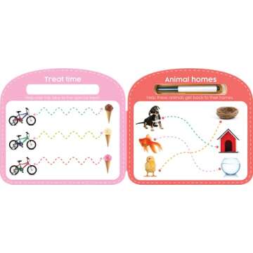 Write & Wipe Pen Control - Children's Novelty Learning Board Book - Wipe Clean - Educational