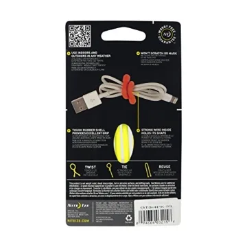 Nite Ize Original Gear Tie Reusable Rubber Twist Ties 3-Inch