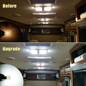 BRISHINE 2X 1141 1156 Super Bright LED Bulbs for RV