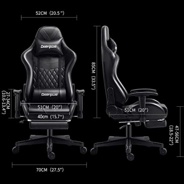 Affordable Darkecho Gaming and Office Chair with Footrest