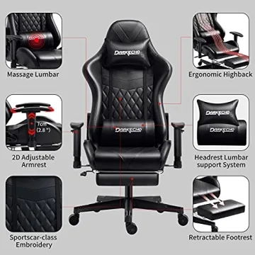 Affordable Darkecho Gaming and Office Chair with Footrest