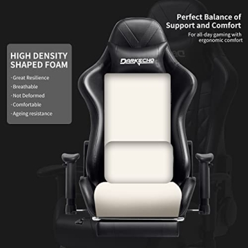 Affordable Darkecho Gaming and Office Chair with Footrest