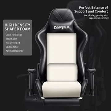 Affordable Darkecho Gaming and Office Chair with Footrest