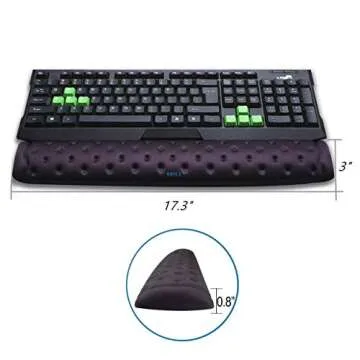 BRILA Ergonomic Keyboard Wrist Rest Cushion for Comfort
