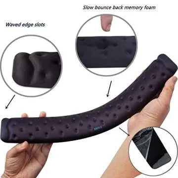 BRILA Ergonomic Keyboard Wrist Rest Cushion for Comfort