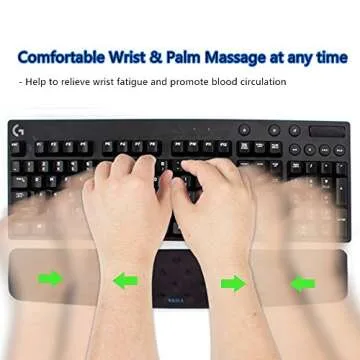 BRILA Ergonomic Keyboard Wrist Rest Cushion for Comfort