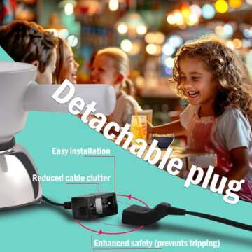 Artestia Electric Fondue Pot Set - 2-QT Ceramic Chocolate Melter