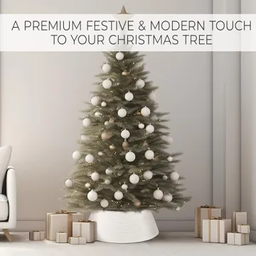 Chic Cotton Rope Tree Collar for Elegant Holiday Decor