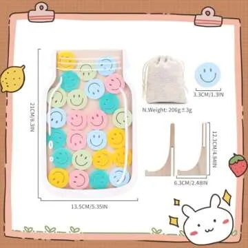 Smiley Face Magnetic Reward Behavior Jar for Kids, Classroom Reward System, Family Magnetic Reward Chore Jar for Children,Decor Reward Stars for Boys Girls Gifts (smiley)