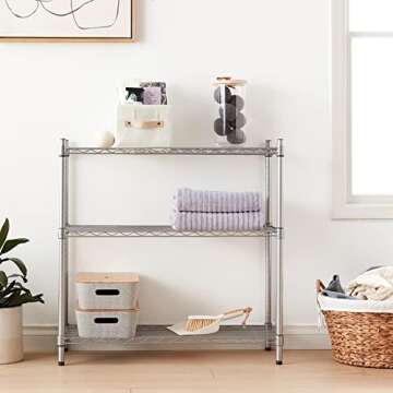 Lorell LLR70066 Light-Duty Wire Shelving - Durable and Adjustable Storage