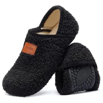 Tanamo 2-Ways Cozy Slippers Socks for Indoor Travel