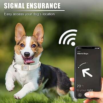 DOGWONG Airtag Dog Collar for Stylish Pet Tracking