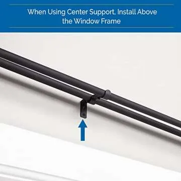 Sun Zero Bronn Blackout Wrap Around Curtain Rod 66-120 Inches