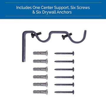 Sun Zero Bronn Blackout Wrap Around Curtain Rod 66-120 Inches