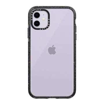 CASETiFY Impact Slim & Shock-Absorbent iPhone 11 Case - Black Clear, Wireless Charging Compatible