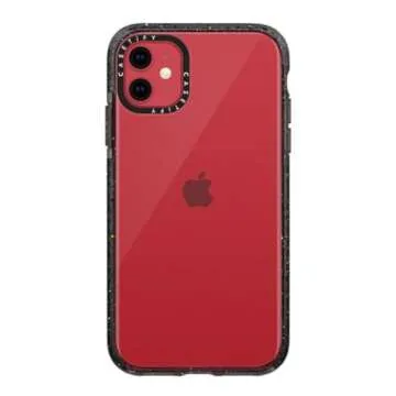 CASETiFY Impact Slim & Shock-Absorbent iPhone 11 Case - Black Clear, Wireless Charging Compatible