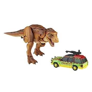Transformers Generations Collaborative: Jurassic Park Mash-Up Tyrannocon Rex & Autobot JP93 Ages 8 a...