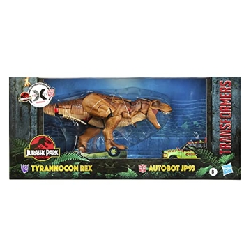 Transformers x Jurassic Park Tyrannocon Rex & Autobot JP93 Set