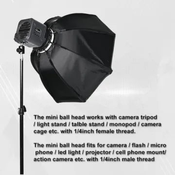 Versatile SIOTI Mini Tripod Ball Head with 360º Rotation