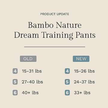 Bambo Nature Hypoallergenic Training Pants, Eco-Labeled Training Pants, Totally Chlorine-Free - Size 6 (19 Count)