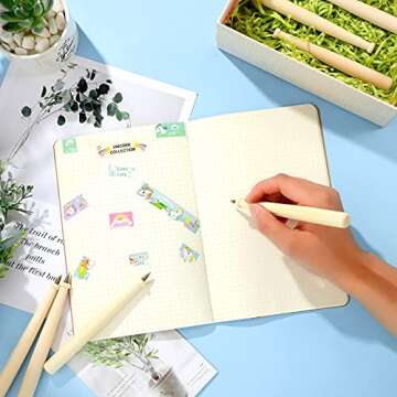 20 Pieces Wood Baseball Pens Writing Pens With Black Ink Drumstick Pens Natural Wood Color Pens Students Reward Baseball Bat Pens for Friend Kids Baseball Favor Craft