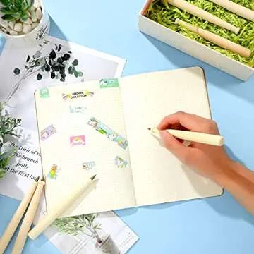 20 Pieces Wood Baseball Pens Writing Pens With Black Ink Drumstick Pens Natural Wood Color Pens Students Reward Baseball Bat Pens for Friend Kids Baseball Favor Craft